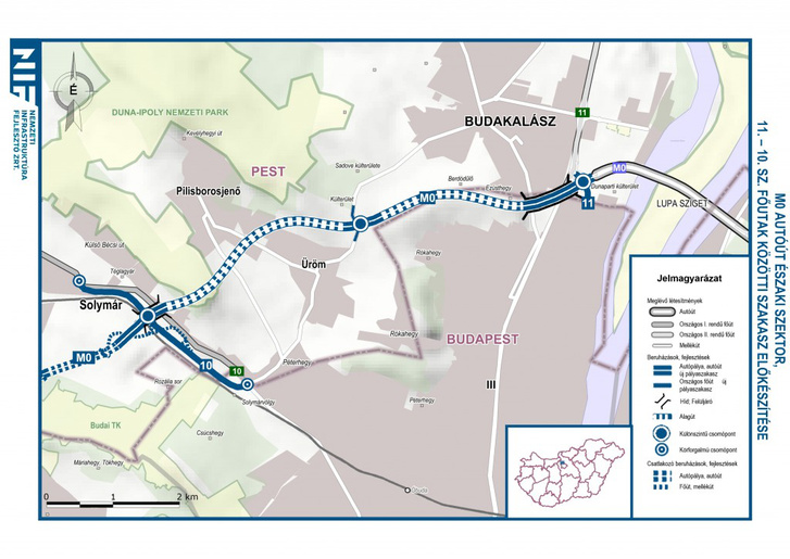 Alagutak és völgyhidak az új M0-son