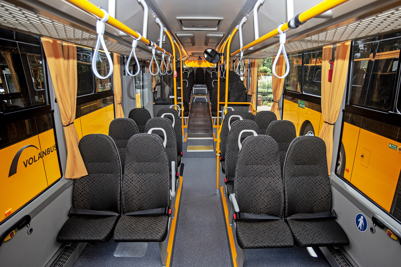 A Volvo 8900 buszok belseje (fotó: Volánbusz)