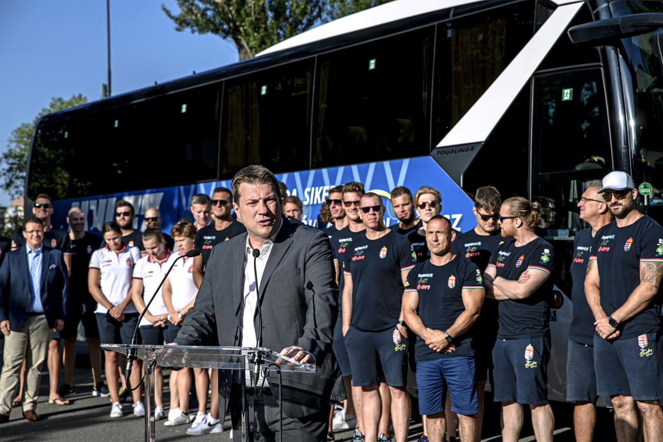 Juhász Roland állami vagyongazdálkodásért felelős államtitkár. Volánbusz/Soós Botond