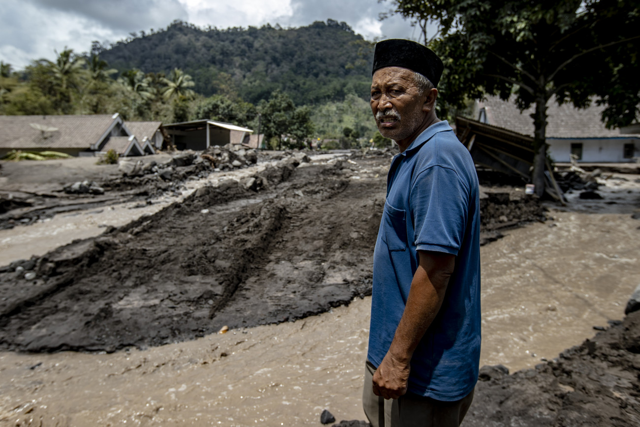 The Mount Semeru erupted and killed at least 48 people and injured dozens after it unleashed lava and thick columns of hot ash that buried a number of villages on its slope in the East Java district of Lumajang, Indonesia on December 4, 2021. (Photo by Mas Agung Wilis/NurPhoto via Getty Images)