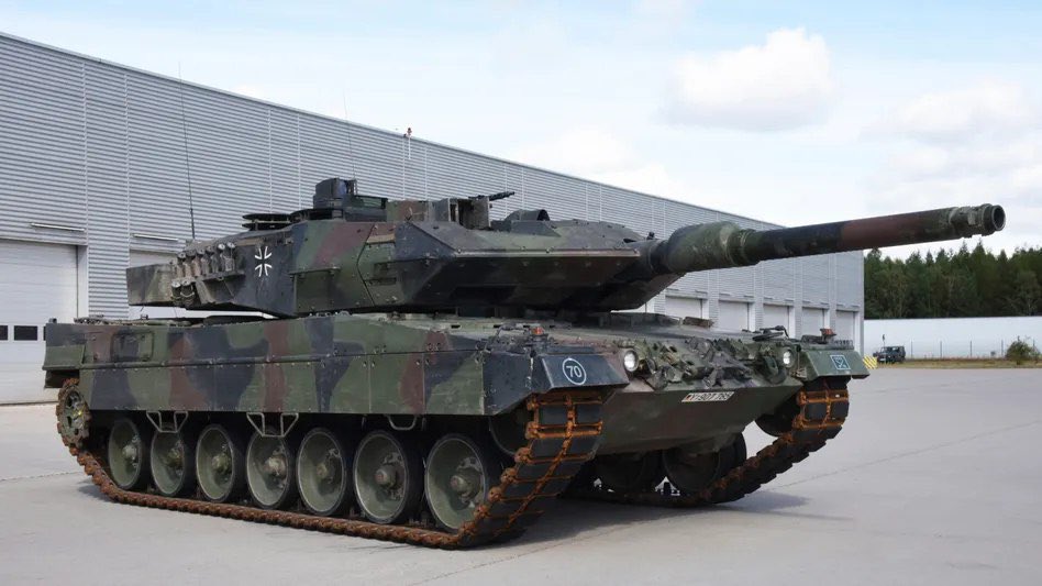 Német Leopard 2 A6 harckocsi. Forrás:Twitter/Clash Report