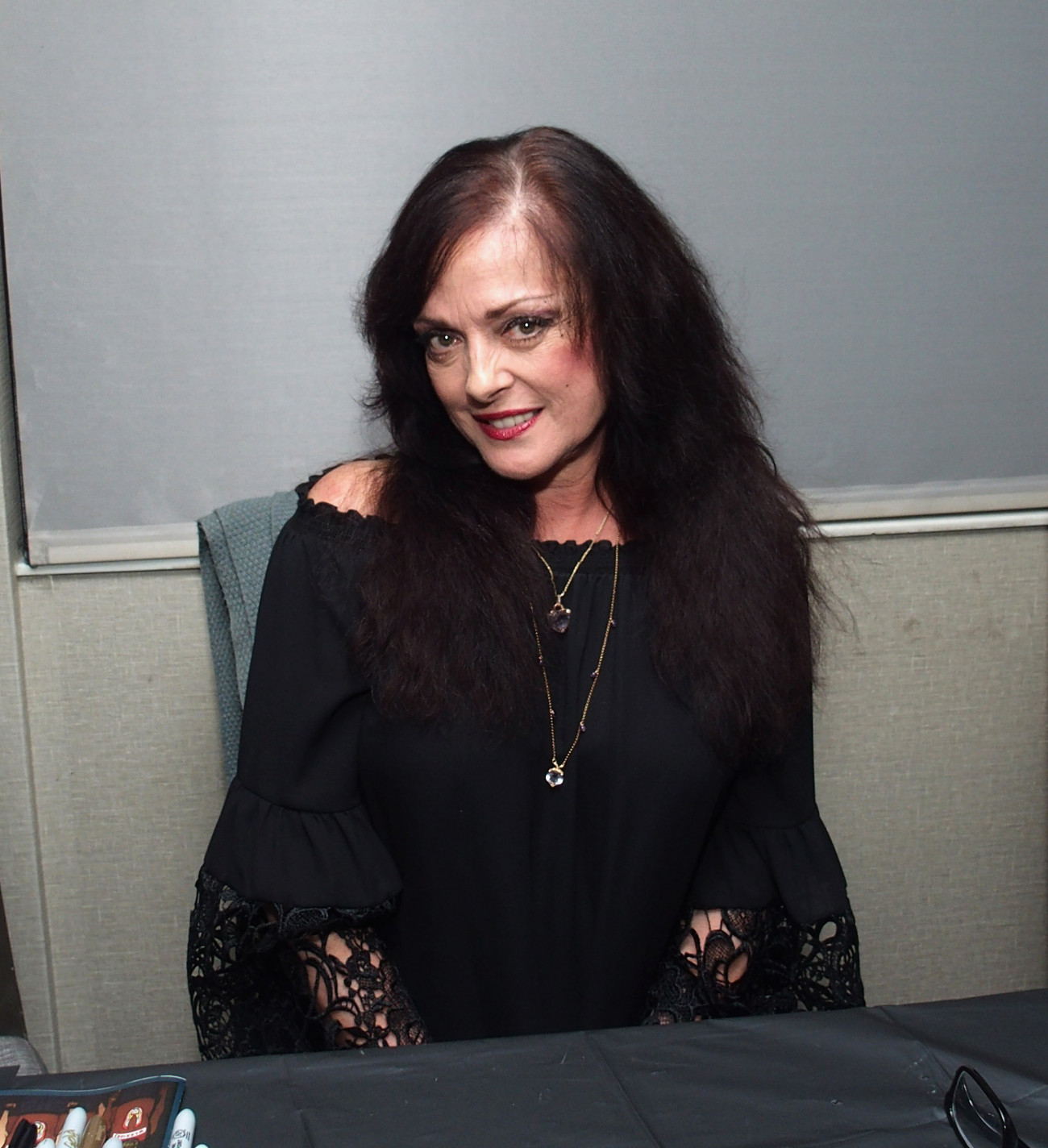 PARSIPPANY, NJ - OCTOBER 25: Lisa Loring attends the Chiller Theatre Expo Fall 2019  at Parsippany Hilton on October 25, 2019 in Parsippany, New Jersey.  (Photo by Bobby Bank/Getty Images)