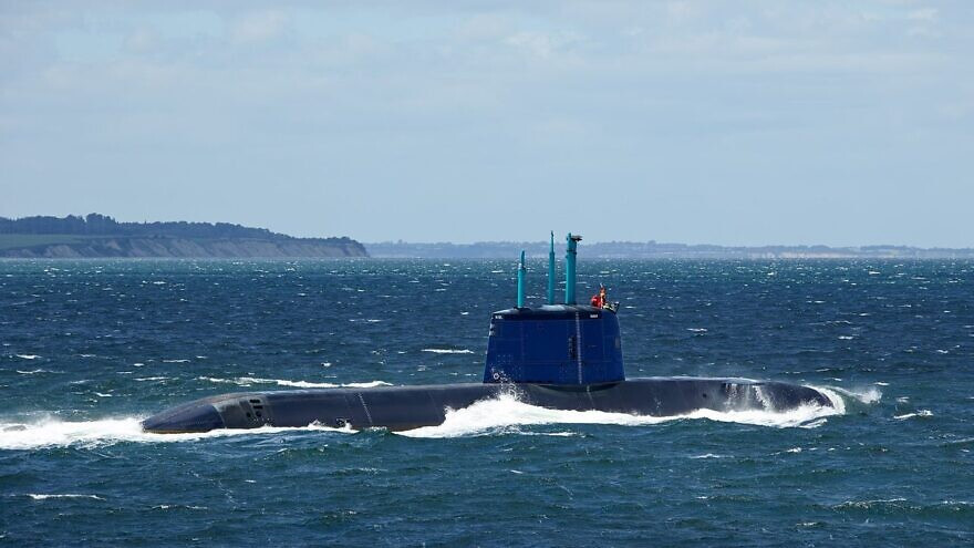 Az izraeli haditengerészet egyik Dolphin osztályú tengeralattjárója. Forrás:ThyssenKrupp Marine Systems.