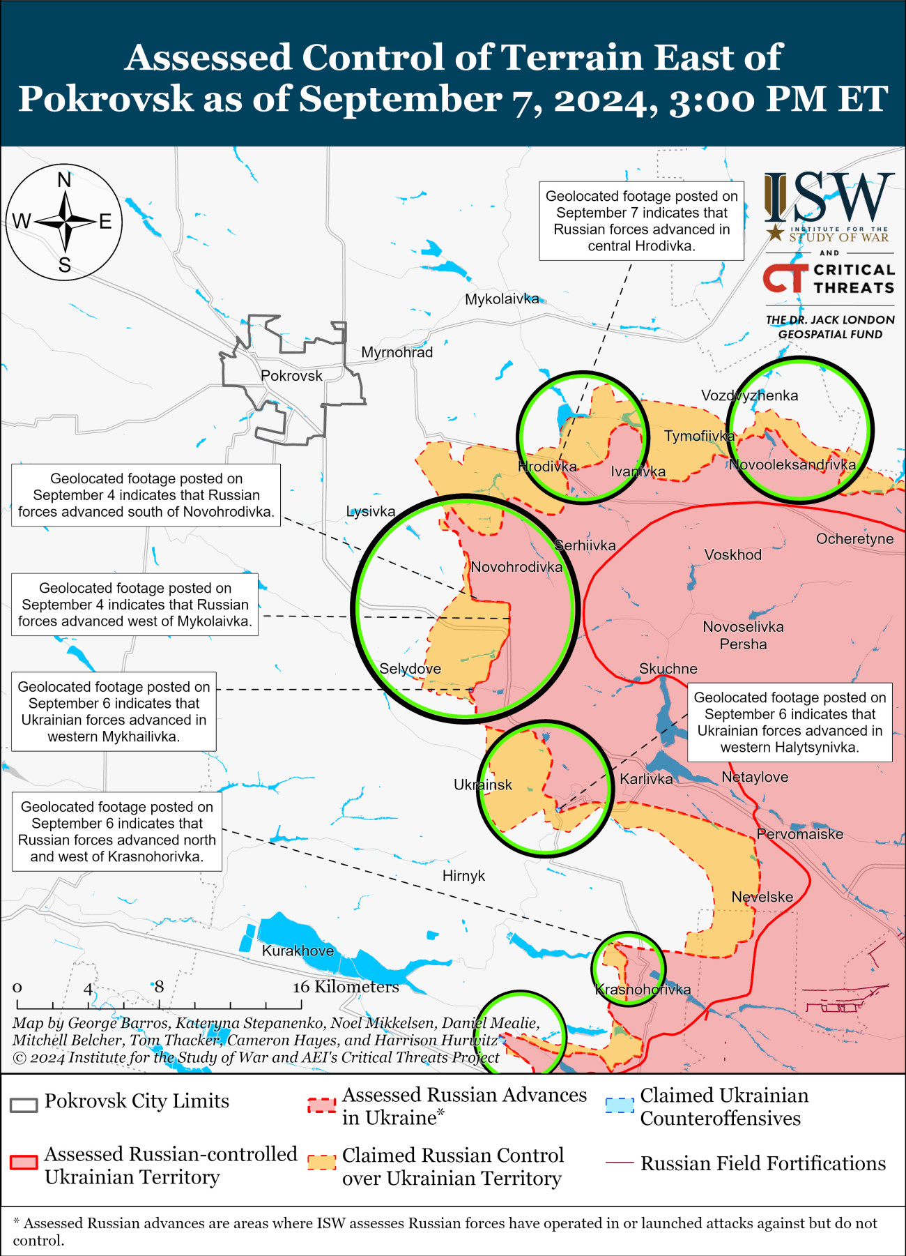 A kelet-ukrajnai front helyzete. Forrás: ISW