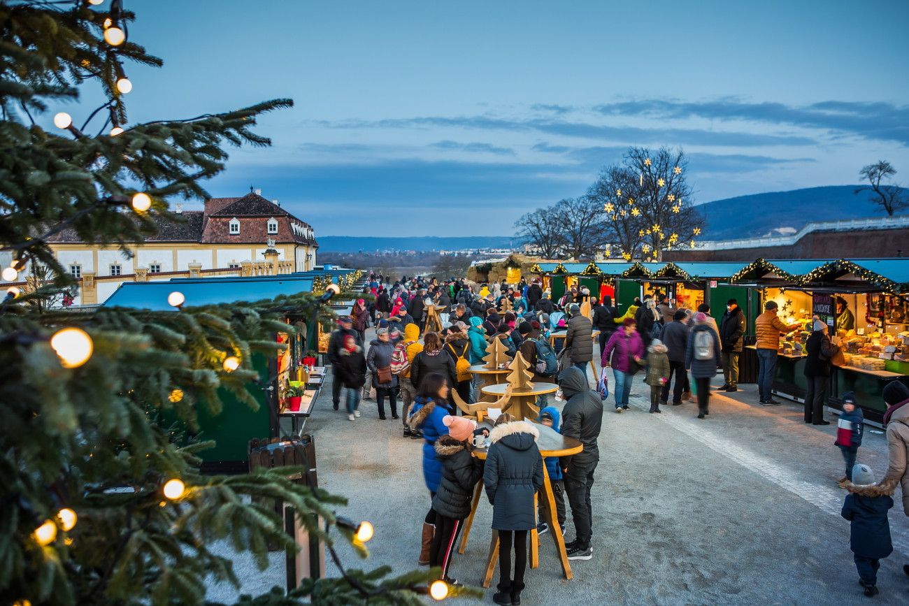 Adventi forgatag a Schloss Hof kastélynál