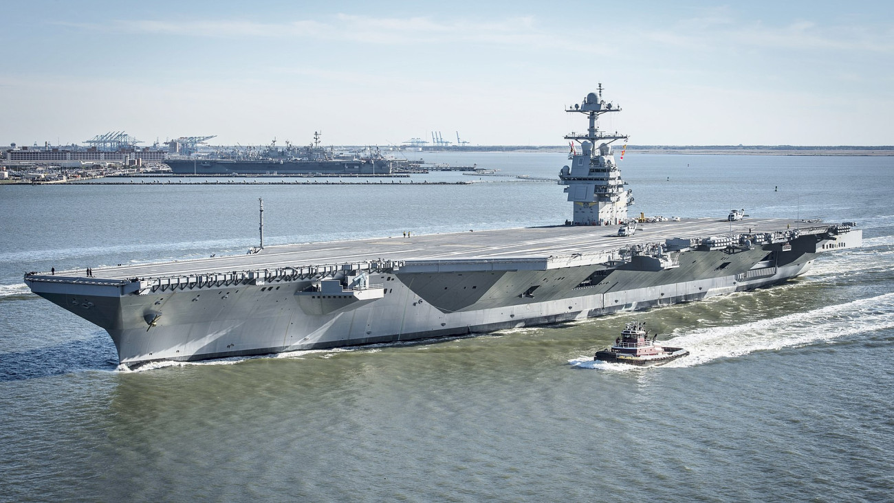 USS Gerald Ford az amerikai haditengerészet új repülőgéphordozó-osztályának első hajója.
