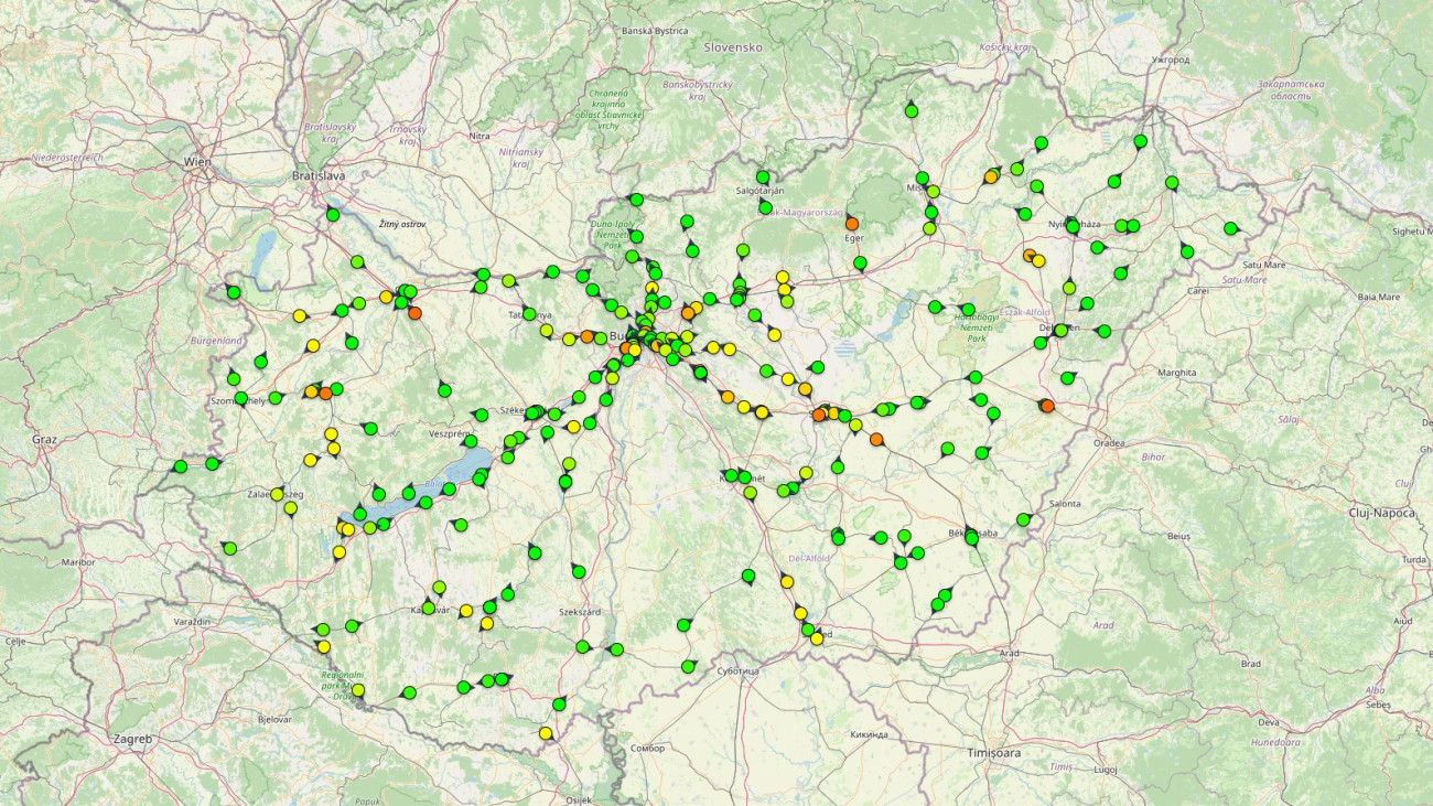 forrás: Vonatterkep.hu képernyőkép