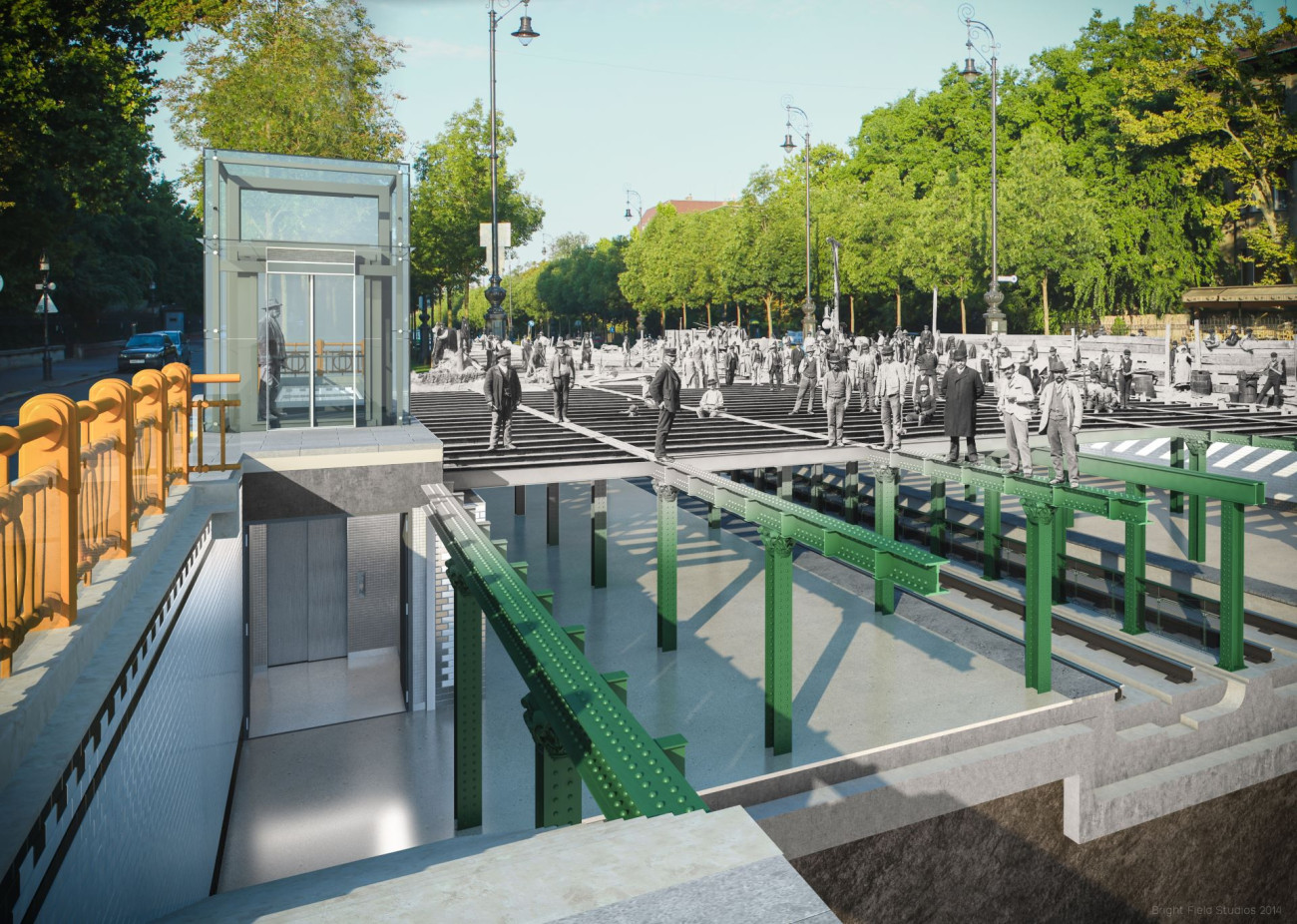 Látványterv a kisföldalatti-projekthez (Forrás: BKK)