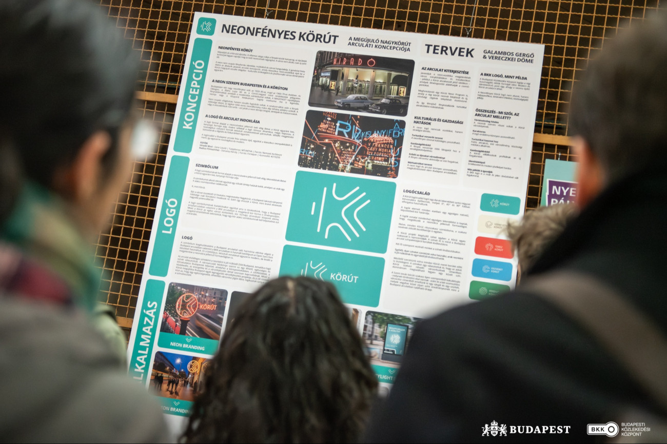 A Neonfényes Körút terve a Nagykörút 2028-29-es megújulásához, arculatváltásához.