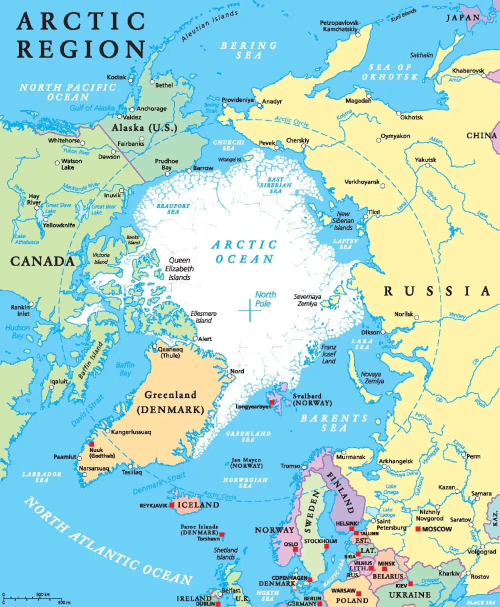 Az északi sarkkör. Kép: Wikipédia