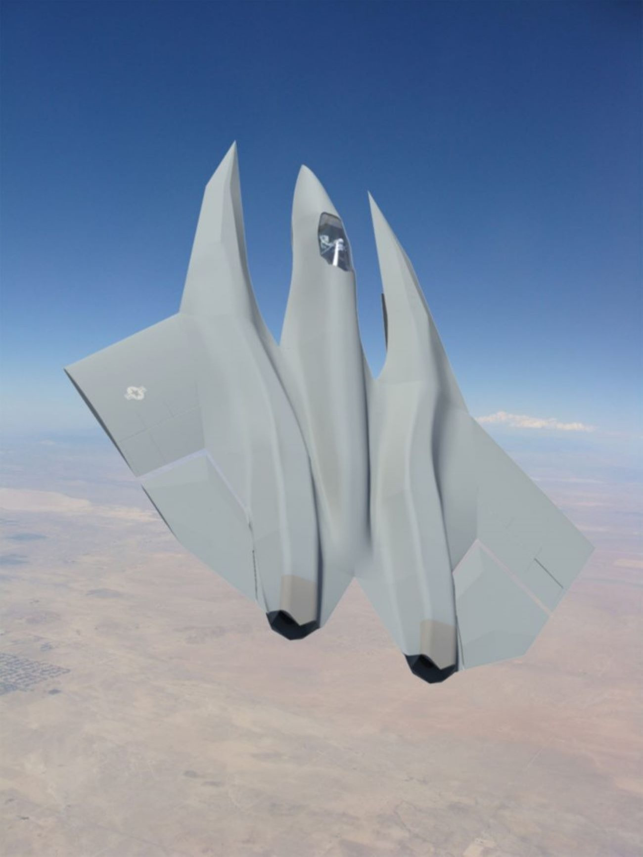 A különös formájú SM-39 az amerikai flotta mindenese ként nemcsak védené az anyahajó köteléket, hanem mélyen az ellenség vonalai mögött is csapásokat mérne. Kép: Stavatti Aerospace