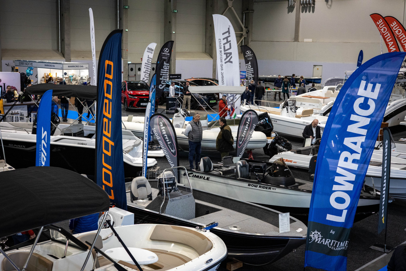 Budapest, 2026. február 19.
Érdeklõdõk a 48. Utazás+ kiállítás és a Budapest Boat Show nyitónapján a Hungexpo Budapest Kongresszusi és Kiállítási Központban 2026. február 19-én.
MTI/Hatházi Tamás