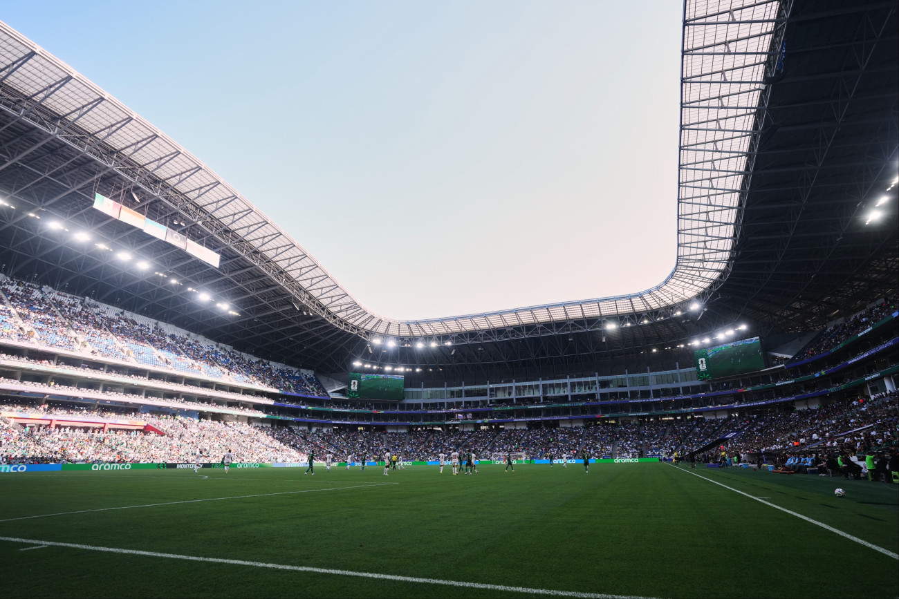 Monterrey, 2026. május 11.
A 2026-os labdarúgó-világbajnokság egyik helyszíne, az Estadio de Nueva Leon a mexikói Monterreyben 2026. március 26-án. A 2026-os labdarúgó-világbajnokságot 2026. június 11. és július 19. között rendezik az Egyesült Államokban, Kanadában és Mexikóban.
MTI/AP/Fernando Llano