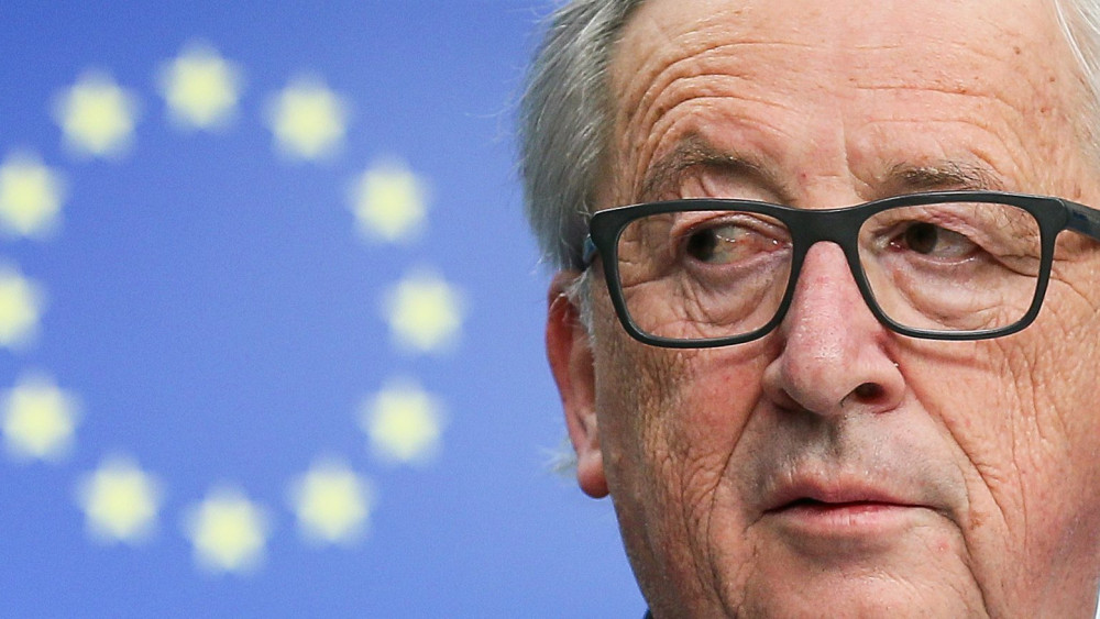 Brüsszel, 2018. február 23.Jean-Claude Juncker, az Európai Bizottság elnöke az Európai Unió nem hivatalos brüsszeli csúcsértekezlete után tartott sajtótájékoztatón 2018. február 23-án. (MTI/EPA/Stephanie Lecocq)