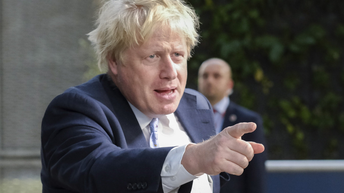 Brüsszel, 2018. május 15.Boris Johnson brit külügyminiszter megérkezik az iráni nukleáris egyezmény jövőjéről kezdődő német-francia-brit-iráni négyoldalú külügyminiszteri találkozóra Brüsszelben 2018. május 15-én. (MTI/EPA/Olivier Hoslet)