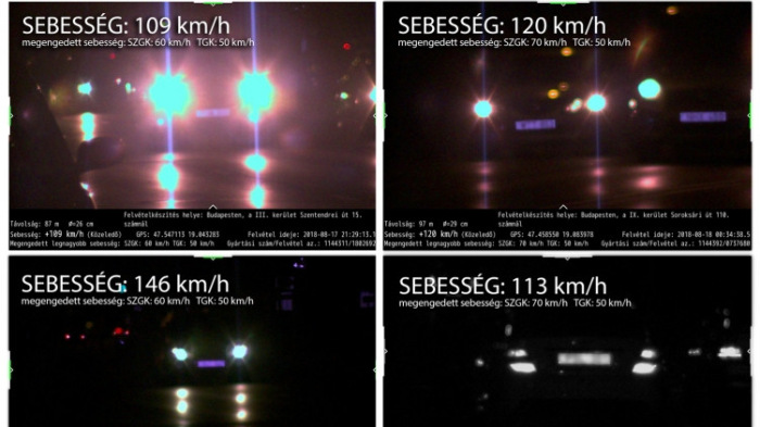 167 km-es sebességet is mértek éjjel a rendőrök Budapesten