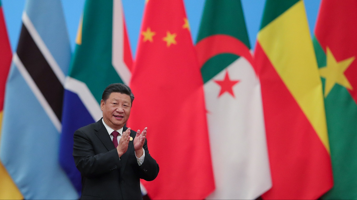 Peking, 2018. szeptember 4.Hszi Csin-ping kínai elnök a Kína-Afrika Együttműködési Fórum (FOCAC) csúcstalálkozójának második napi ülésén a pekingi Nagy Népi Csarnokban 2018. szeptember 4-én. (MTI/EPA/Getty Images pool/Csang Lin-tao) *** Local Caption *** 53000073