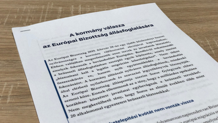 A kormány válasza  az Európai Bizottság állásfoglalására