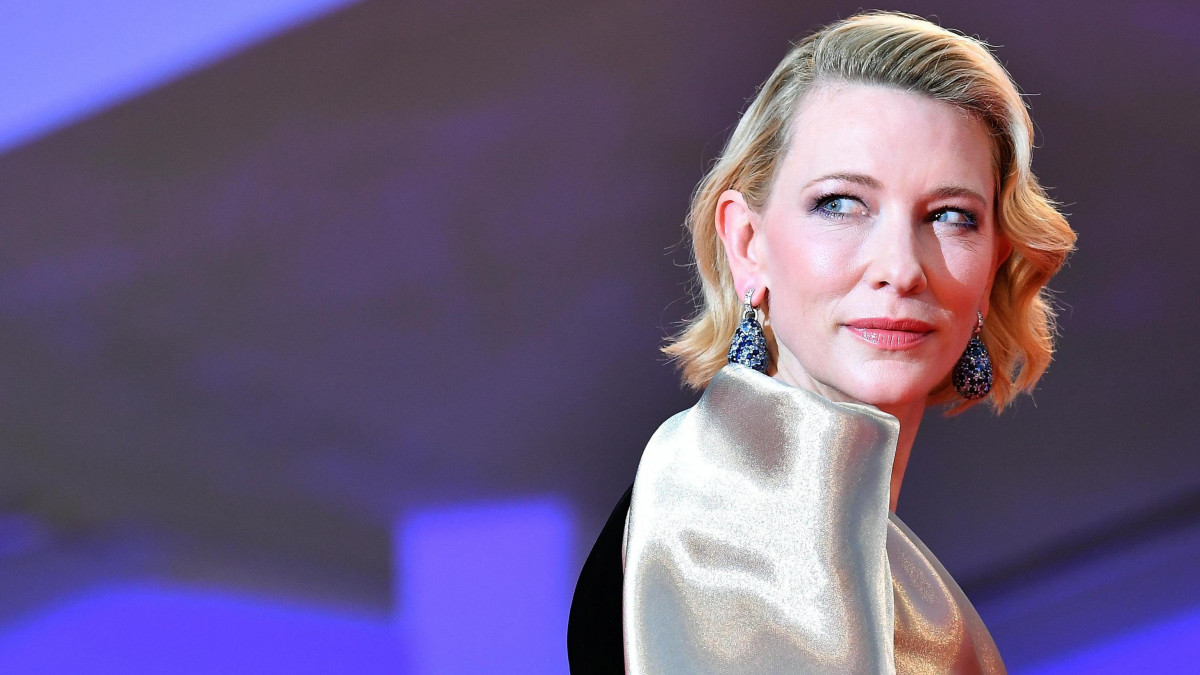 Velence, 2018. szeptember 2.Cate Blanchett ausztrál színésznő a Sóhajok (Suspiria) című film bemutatóján a 75. Velencei Filmfesztiválon 2018. szeptember 1-jén. (MTI/EPA/Ettore Ferrari)