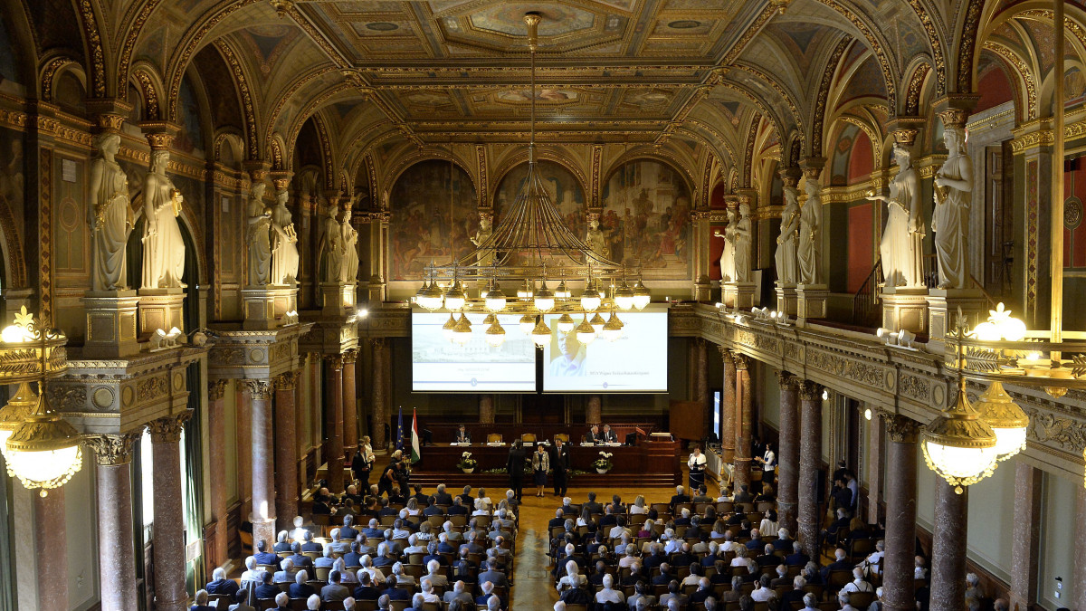 A Magyar Tudományos Akadémia (MTA) 189. rendes közgyűlése az MTA fővárosi székházában 2018. május 7-én.