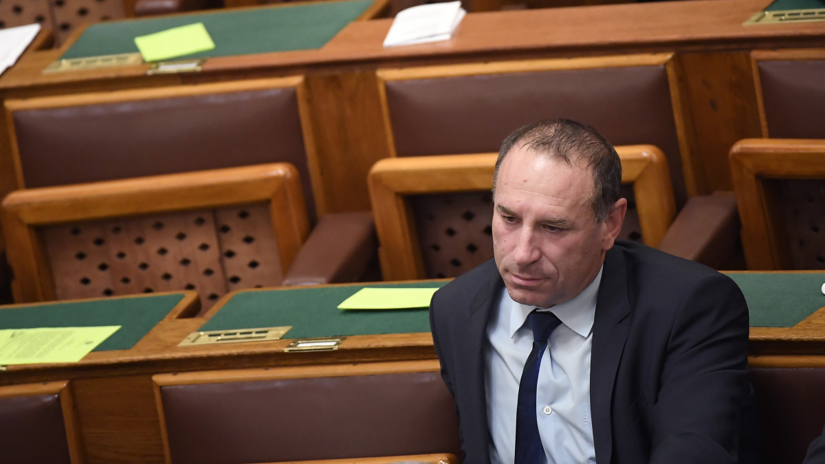Boldog István, a Fidesz képviselője az Országgyűlés plenáris ülésén 2019. december 10-én.