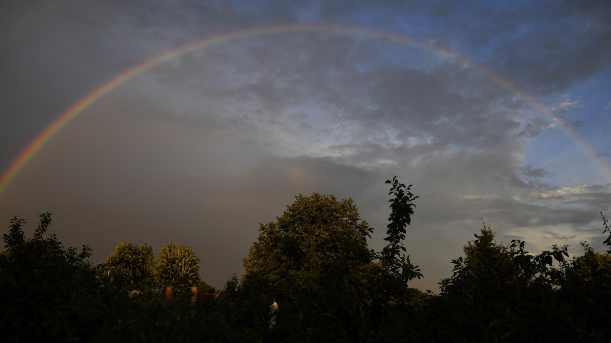 Szivárvány Kispest felett 2020. június 29-én.