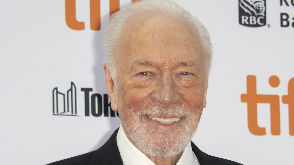 Christopher Plummer kanadai színész a Knives Out című filmje bemutatóján a 44. Torontói Nemzetközi Filmfesztiválon 2019. szeptember 7-én.