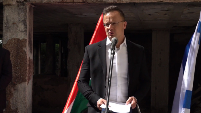 Szijjártó Péter: Magyarország nem csak szavakban áll ki Izrael mellett – videó
