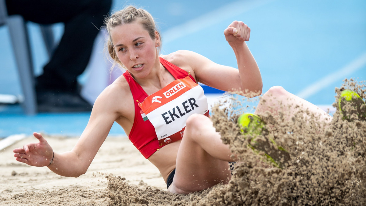 Ekler Luca a Paraatlétikai Európa-bajnokság női távolugrás versenyszámában a lengyelországi Bydgoszcz-ban 2021. június 4-én.