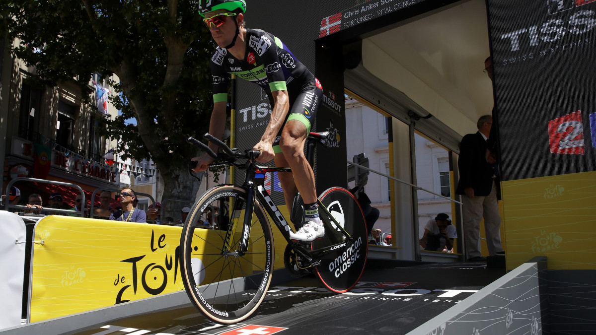 BOURG-SAINT-ANDEOL, FRANCE - JULY 15:  Chris Anker Sorensen of Denmark riding for Fortuneo-Vital Concept rides during the stage thirteen individual time trial, a 37.5km stage from Bourg-Saint-AndĂŠol to La Caverne du Pont-dArc  on July 15, 2016 in Bourg-Saint-Andeol, France.  (Photo by Chris Graythen/Getty Images)