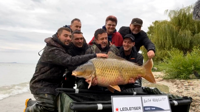 Ismét egy óriást fogtak ki a Balatonból - videó