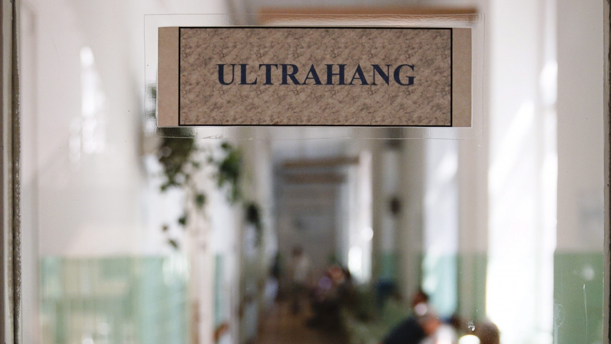Ultrahang vizsgálatra várakozók az I. számú belgyógyászati osztályon a budapesti Szent János Kórházban 2015. augusztus 6-án. Civilek aláírásgyűjtésbe kezdtek, hogy az intézmény területén vagy annak közvetlen közelében épüljön fel a kormány által tervezett új fővárosi központi kórház.