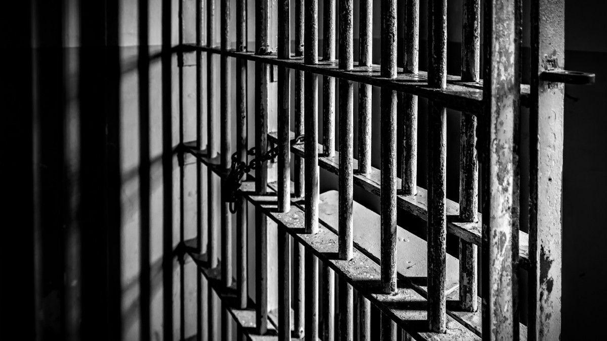 Prison Cell Bars - Black and White