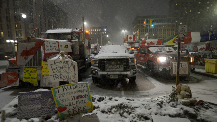 Letartóztatták a kanadai kamionos tiltakozás több vezetőjét