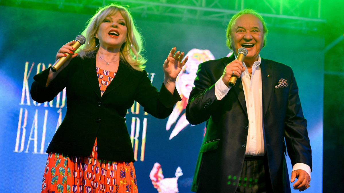 Balázs Klári és Korda György énekesek a debreceni Campus Fesztiválon 2019. július 19-én.