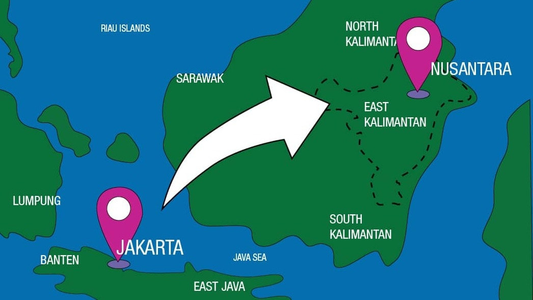 Nusantara, Indonézia új fővárosa. Fotó: Monas Lens - Monas University