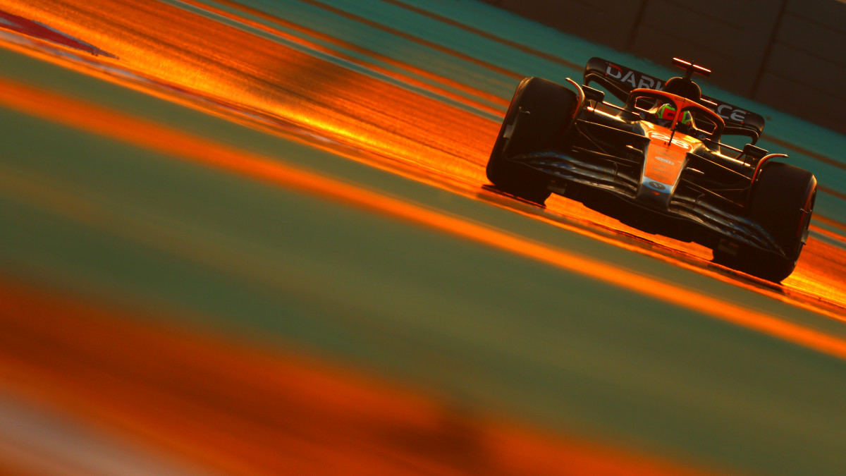 ABU DHABI, UNITED ARAB EMIRATES - NOVEMBER 22: Oscar Piastri of Australia driving the McLaren MCL36 Mercedes on track during Formula 1 testing at Yas Marina Circuit on November 22, 2022 in Abu Dhabi, United Arab Emirates. (Photo by Dan Istitene - Formula 1/Formula 1 via Getty Images)