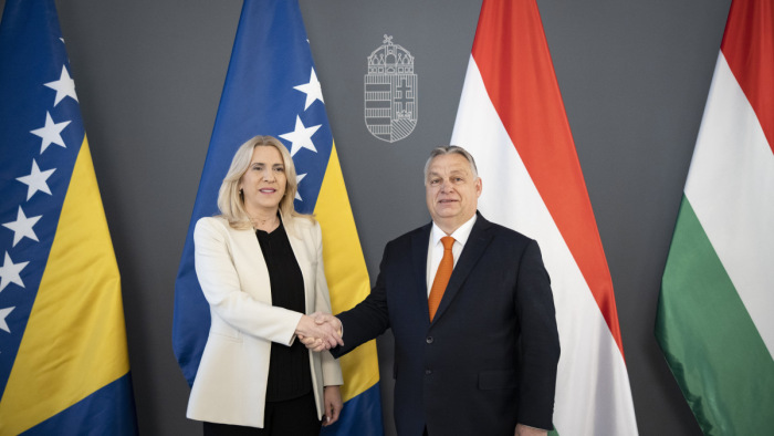 Orbán Viktor is fogadta Bosznia-Hercegovina államelnökségének soros elnökét
