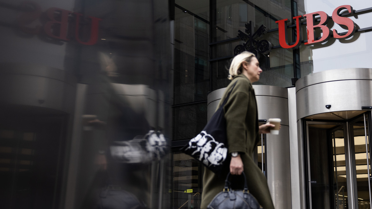 LONDON, ENGLAND - MARCH 20: A general view of the UBS headquarters on March 20, 2023 in London, England. UBS, Switzerlands largest bank, bought its troubled rival Credit Suisse in a deal that was urged by Swiss regulators. Share prices in major international banks fell sharply on Monday following the news. (Photo by Dan Kitwood/Getty Images)