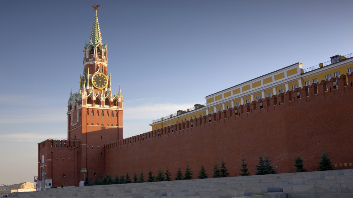 The Spasskaya Tower (Russian: ???????? ?????, translated as Savior Tower) is the main tower with a through-passage on the eastern wall of the Moscow Kremlin, which overlooks the Red Square.
