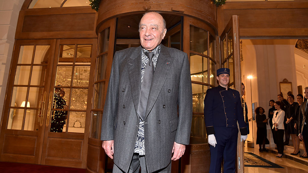 PARIS, FRANCE - DECEMBER 06:  Mohamed Al-Fayed attends Chanel Collection des Metiers dArt 2016/17 : Paris Cosmopolite Show on December 6, 2016 in Paris, France.  (Photo by Pascal Le Segretain/Getty Images)