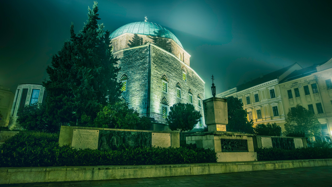 Mosque on main square of Pecs, Hungary