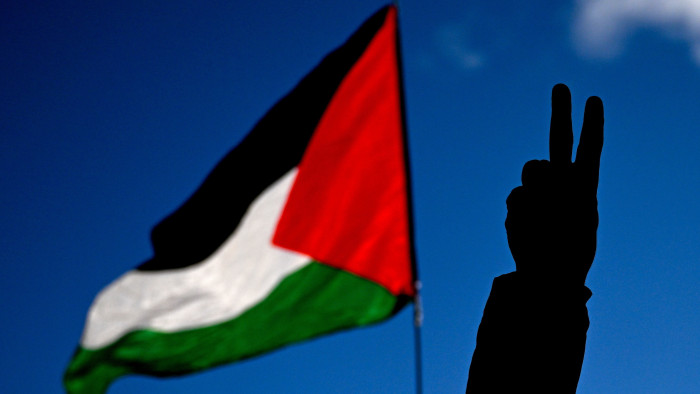 Palesztinpárti tüntetők gyülekeztek Washington és London utcáin