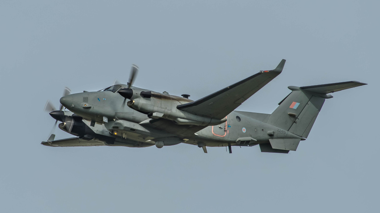 Beechcraft Shadow R1, a brit királyi légierő (RAF) felderítő repülőgépe. Forrás: X /  Bryan Nimmo