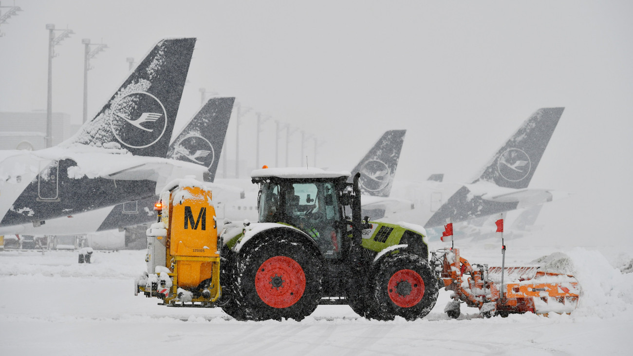 A behavazott müncheni reptér. Forrás: X / Munich Airport