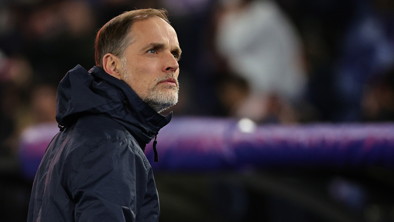 Thomas Tuchel head coach of Bayern Munchen prior to the Champions League  football match between SS Lazio and FC Bayern Munchen at Olimpico stadium. Rome (Italy), February 14th, 2024 (Photo by Cesare Purini/Mondadori Portfolio via Getty Images)