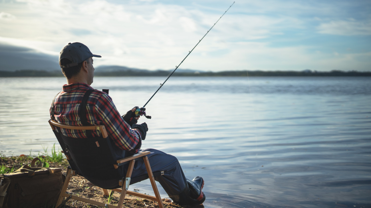 fishing in the lake