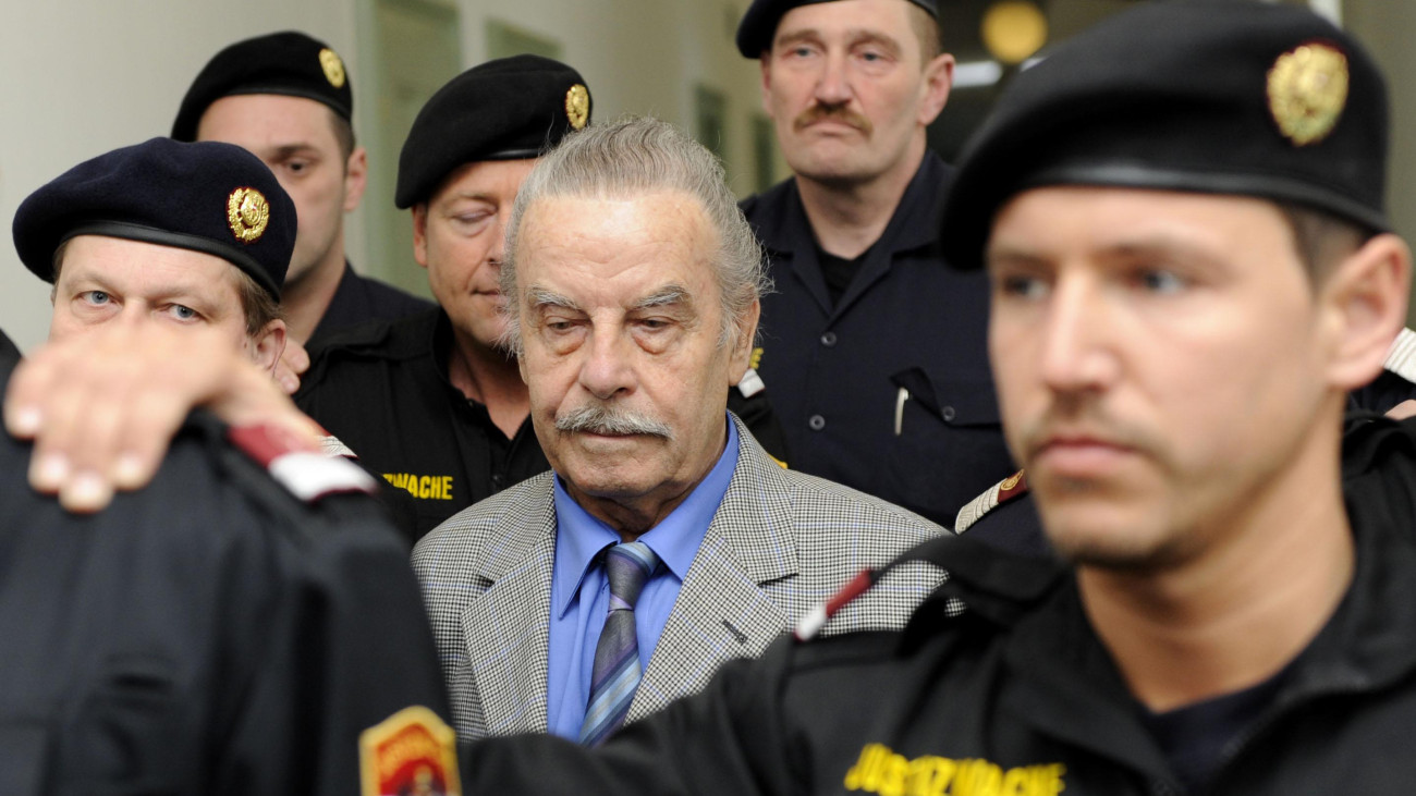 ST. POELTEN, AUSTRIA - MARCH 19:  (EDITORIAL USE ONLY) In this handout picture Josef Fritzl  is seen during day four of his trial at the country court of St. Poelten on March 19, 2009 in St. Poelten, Austria. The 73-year-old Austrian is on trial for murder, rape and incest after allegedly imprisoning his daughter in a cellar for 24 years and fathering seven children with her.   (Photo Handout by APA via Getty Images)