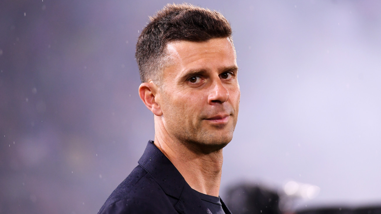 BOLOGNA, ITALY - MAY 20: Thiago Motta, Head Coach of Bologna FC, looks on prior to the Serie A TIM match between Bologna FC and Juventus at Stadio Renato DallAra on May 20, 2024 in Bologna, Italy. (Photo by Alessandro Sabattini/Getty Images)