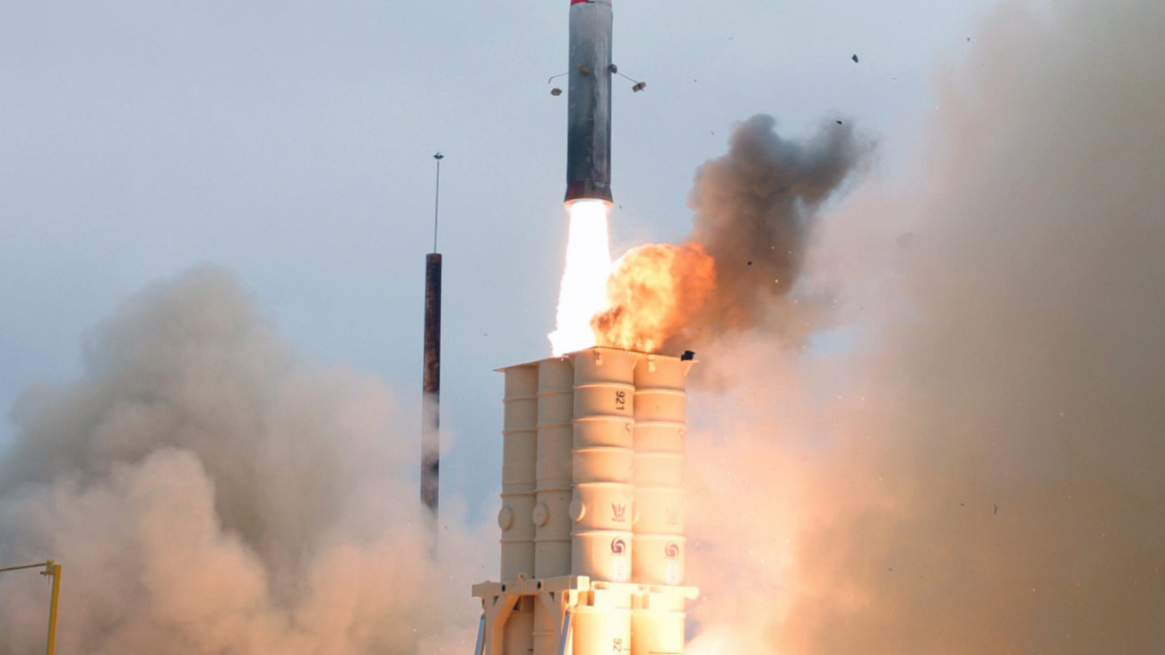 Izraeli Nyíl 3 típusú légvédelmi rakéta. Forrás: IAI